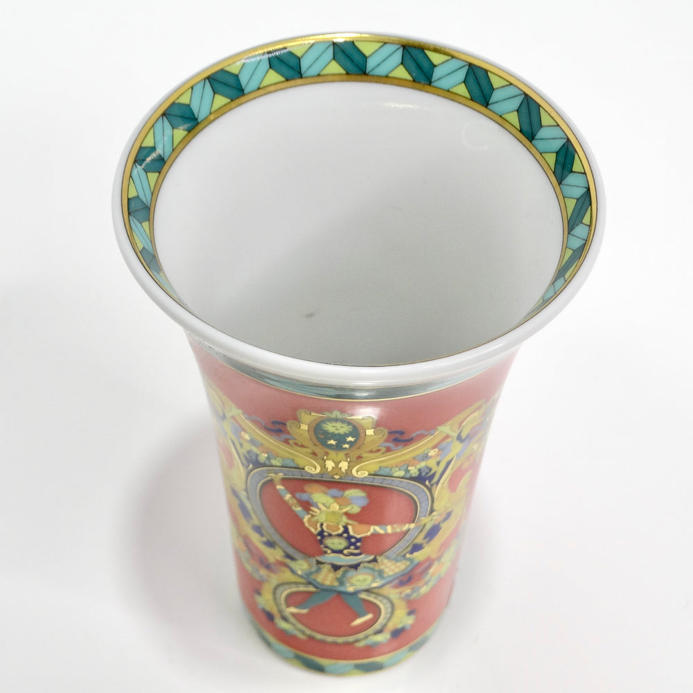 Versace Rosenthal 1990s Le Roi King Sun Porcelain Vase – Vintage by Misty
