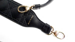 Christian Dior Lady Dior Black Leather Bag Strap