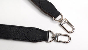 Louis Vuitton Black Pebbled Leather Adjustable Bag Strap