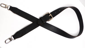 Louis Vuitton Black Pebbled Leather Adjustable Bag Strap