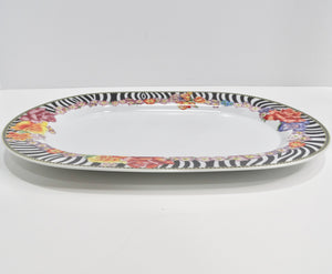 Versace Rosenthal 1990s Porcelain Oval Serving Platter