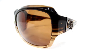 Y2K Chrome Hearts Sweet Young Thang II Oversized Brown Acetate Sunglasses