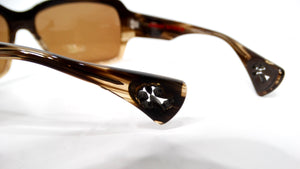 Y2K Chrome Hearts Sweet Young Thang II Oversized Brown Acetate Sunglasses