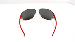 Prada Y2K Sport Aviator Mirrored Red & White Sunglasses