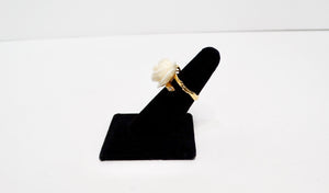 Christian Dior 18k "Rose Dior Pre Catelan" Yellow Gold & Diamond Ring