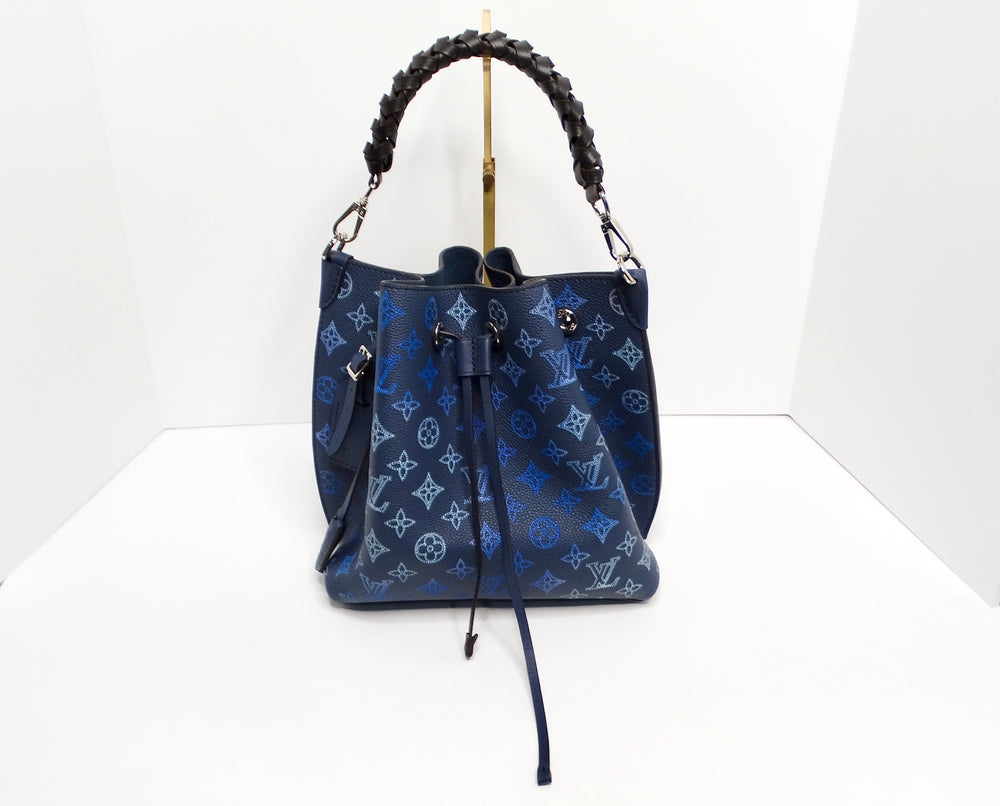 Louis vuitton blue bucket bag on sale