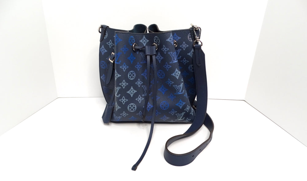 Louis Vuitton Mahina Flight Mode Muria Navy Blue Bucket Bag