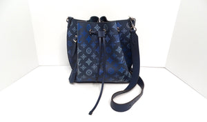 Louis Vuitton Mahina Flight Mode Muria Navy Blue Bucket Bag