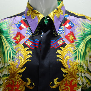 Gianna Versace SS 1993 Miami Collection Silk Shirt – Vintage by Misty