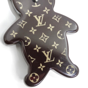 Louis Vuitton Monogram Teddy Bear Brooch