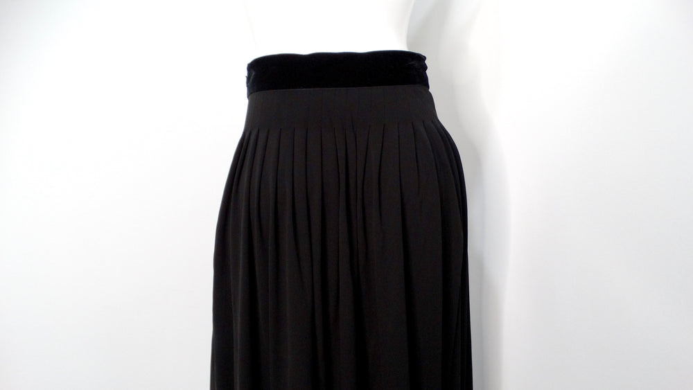 Chanel 2007 Black Pleated Skirt