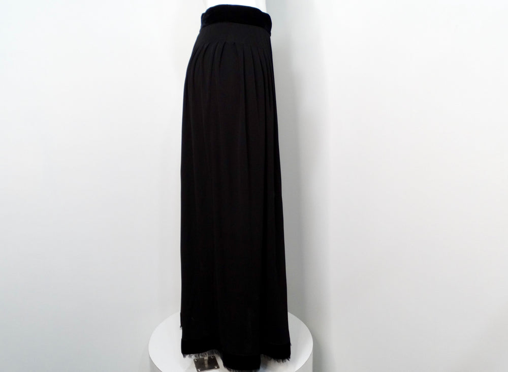 Chanel 2007 Black Pleated Skirt