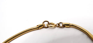Vintage Tiffany Inspired Two-Toned 18k Gold Plated Quadrifolio Pendant Necklace