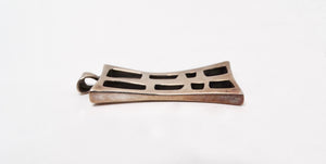 Vintage Modernist Abstract Solid Sterling Silver Pendant