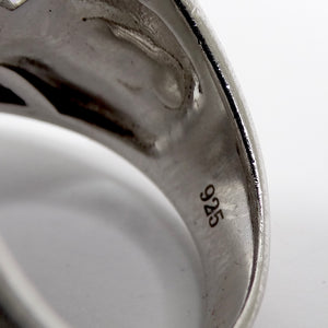1980s Swarovski Crystal Silver Cocktail Ring