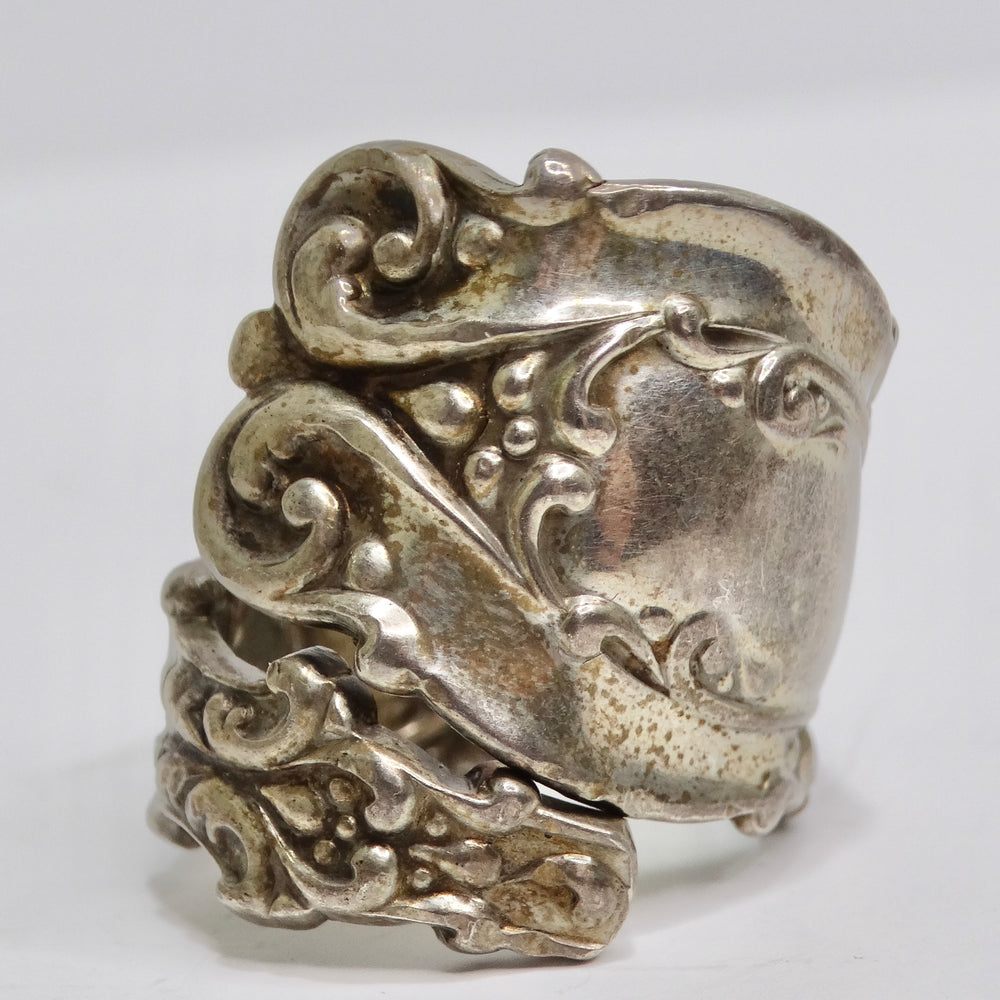 1940s Reconstructed Silver Spoon Ring