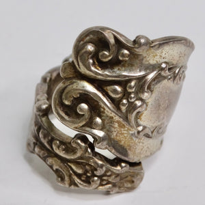 1940s Reconstructed Silver Spoon Ring