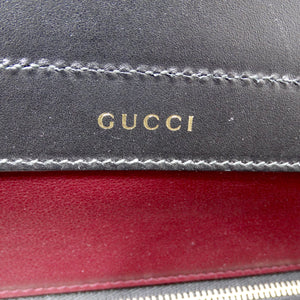 Gucci Zumi Diagonal Stripe Leather Handbag