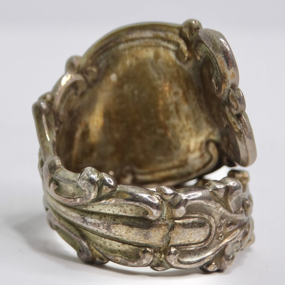 1940s Reconstructed Silver Spoon Ring