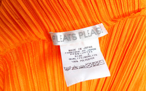 Issey Miyake 1990s Pleats Please Sunset Color-Block Babydoll Dress