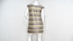 Issey Miyake 1990s Pleats Please Striped Earthy Tones Tunic Blouse