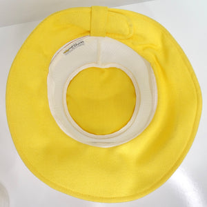 1960s Yellow Mesh Bucket Hat