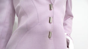 1980s Thierry Mugler Couture Light Purple Blazer & Pant Suit Set