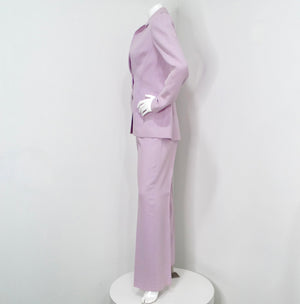 1980s Thierry Mugler Couture Light Purple Blazer & Pant Suit Set