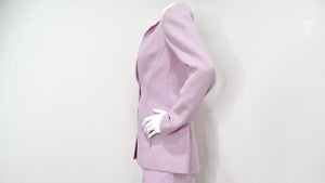 1980s Thierry Mugler Couture Light Purple Blazer & Pant Suit Set