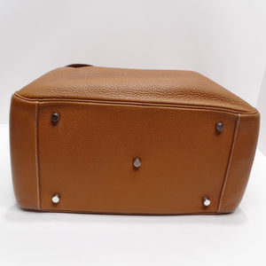 Hermès Lindy 34 Gold Clemence Leather Shoulder Bag