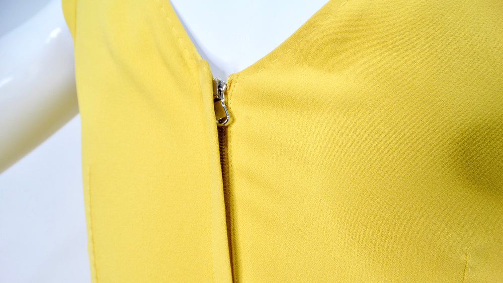 Dolce & Gabbana V-Neck Button Detailed Midi Length Dress