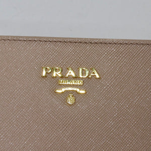 Shop Prada Saffiano Leather Wallet