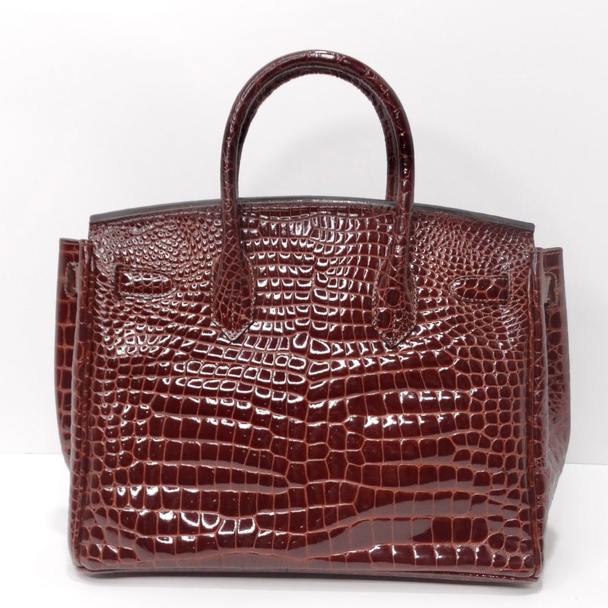 Crocodile Bag | Croc Embossed Leather Purse