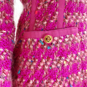 Chanel Fall 1991 Hot Pink Tweed Jacket