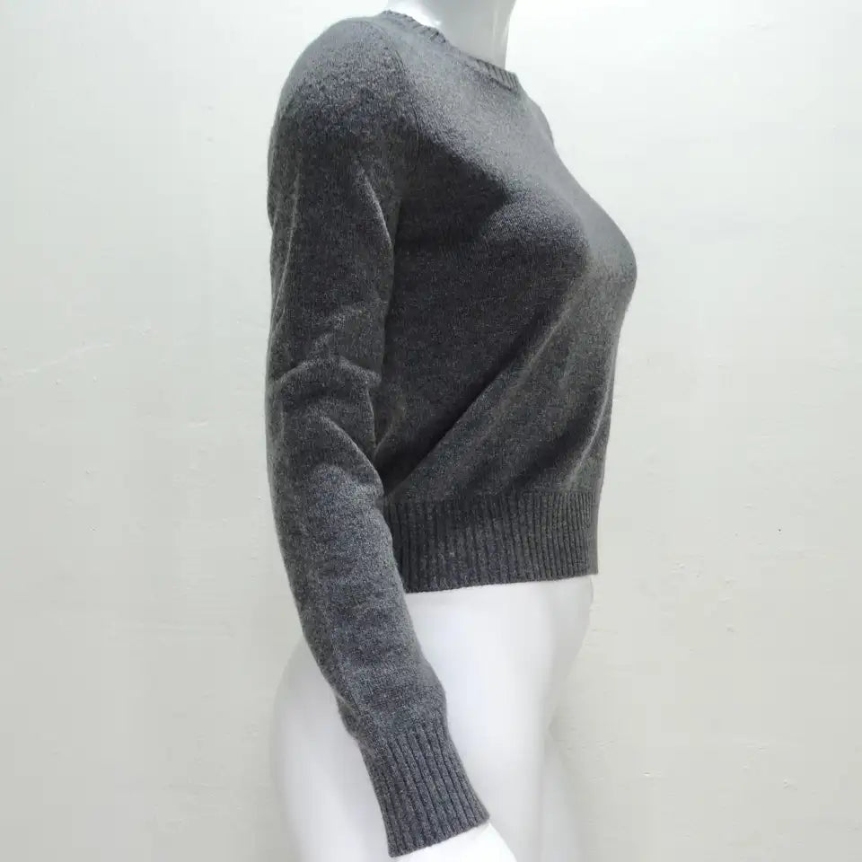 Chanel Gabrielle Coco Grey Cashmere Sweater