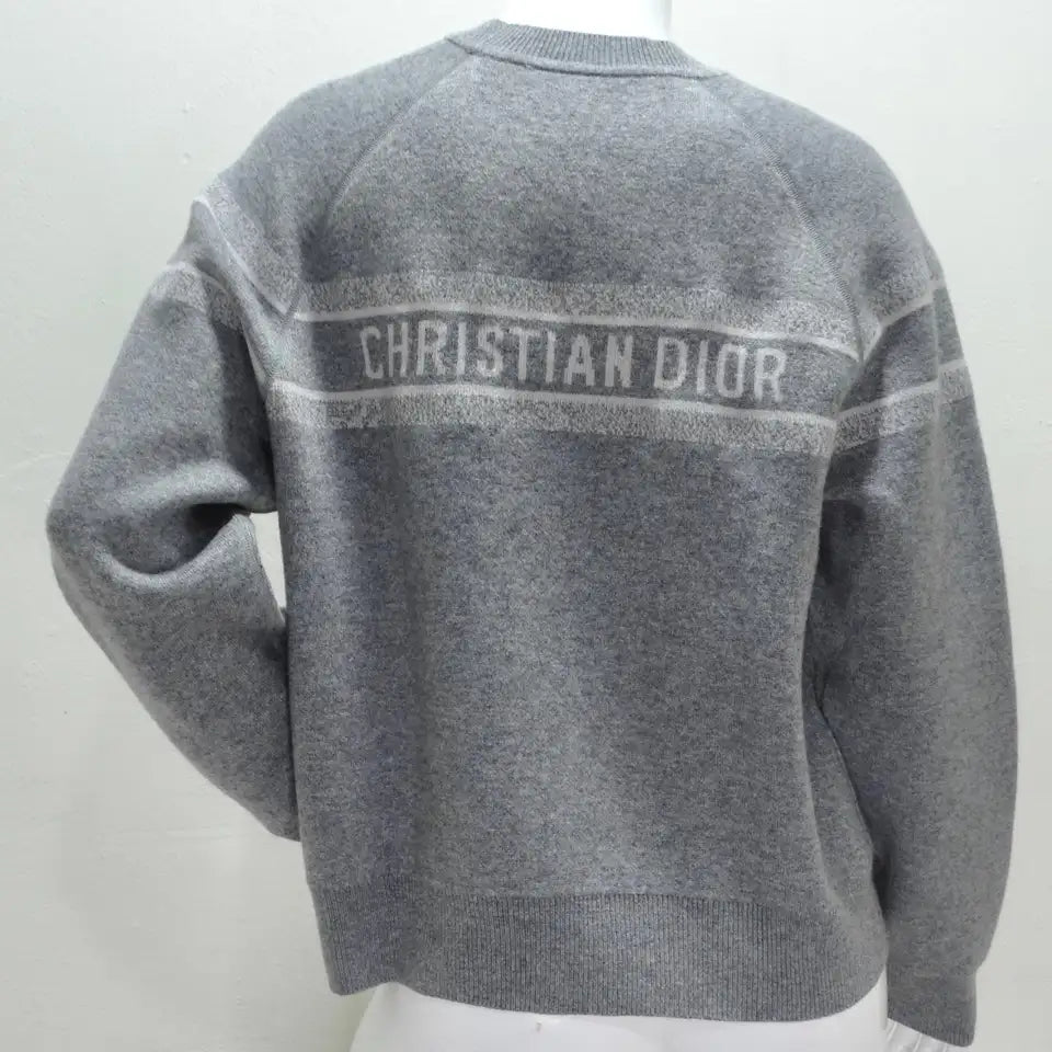 Christian dior grey sweatshirt shop
