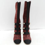 Chanel Russian Collection Bordeaux Boots