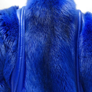 Christian Dior 1980s Blue Mink Jacket