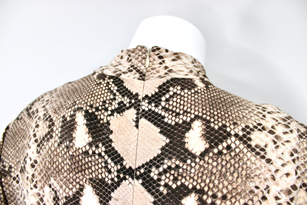 Stella McCartney Python Print Asymmetric Midi Dress