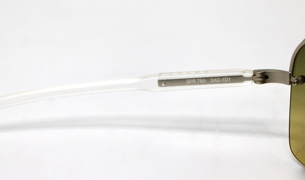 Prada Rimless Green Gradient Tinted Sunglasses circa Y2K