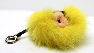 Fendi Yellow Fox Fur Bug Bag Charm – Vintage by Misty