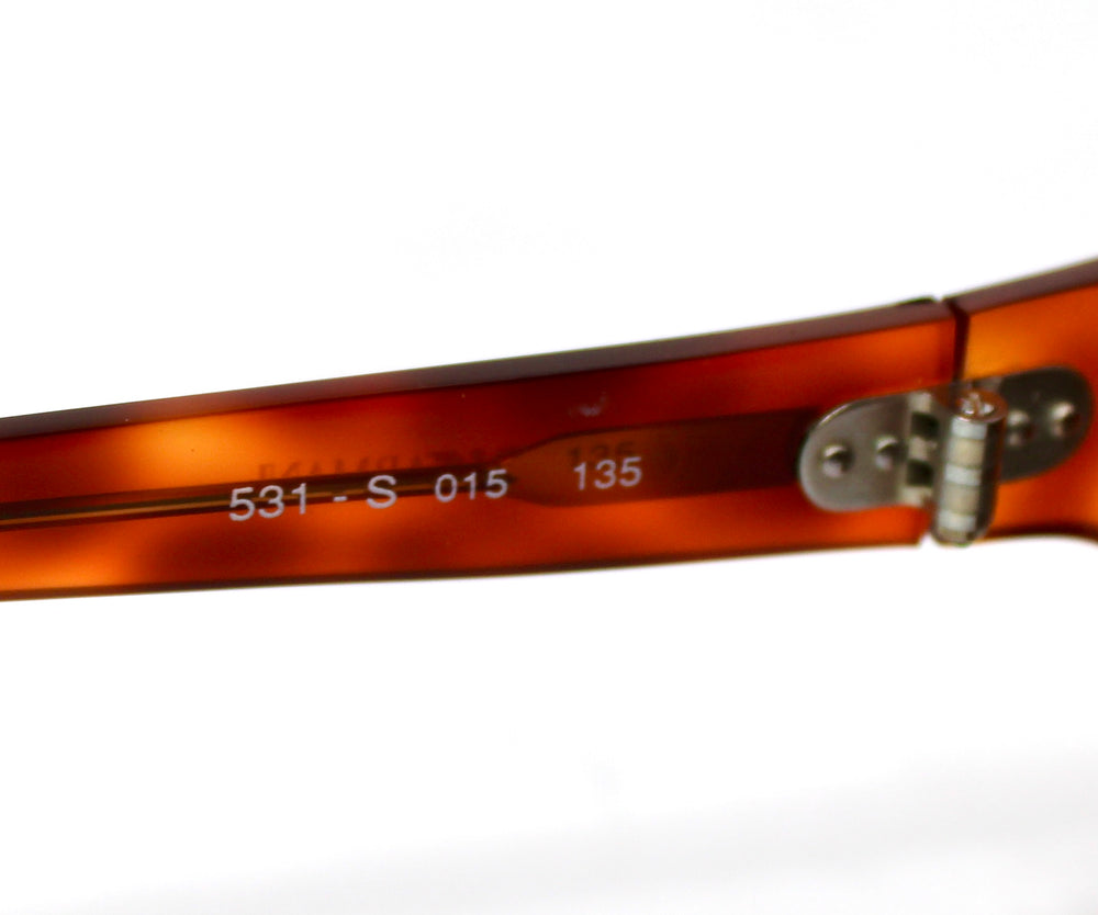 Emporio Armani Brown Tortoise Acetate Wayfarer Sunglasses circa 1990s