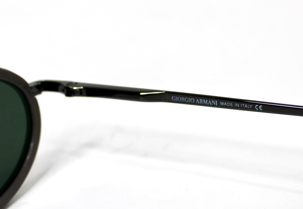 Giorgio Armani Grey Oval Metal Frame Sunglasses circa 1990s