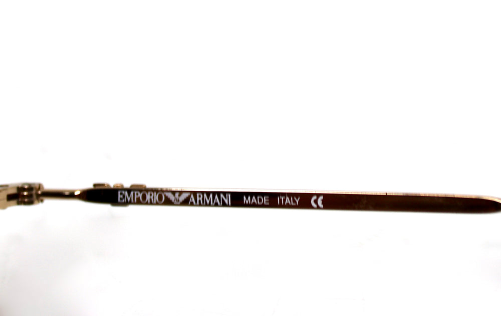 Emporio Armani Round Mirrored Lens Gold-Tone Metal Frame Sunglasses circa 1990s