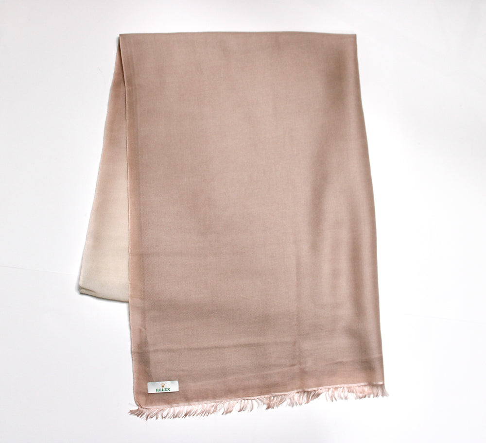 Rolex Pink Ombre Cashmere & Silk Blend Fringe Scarf