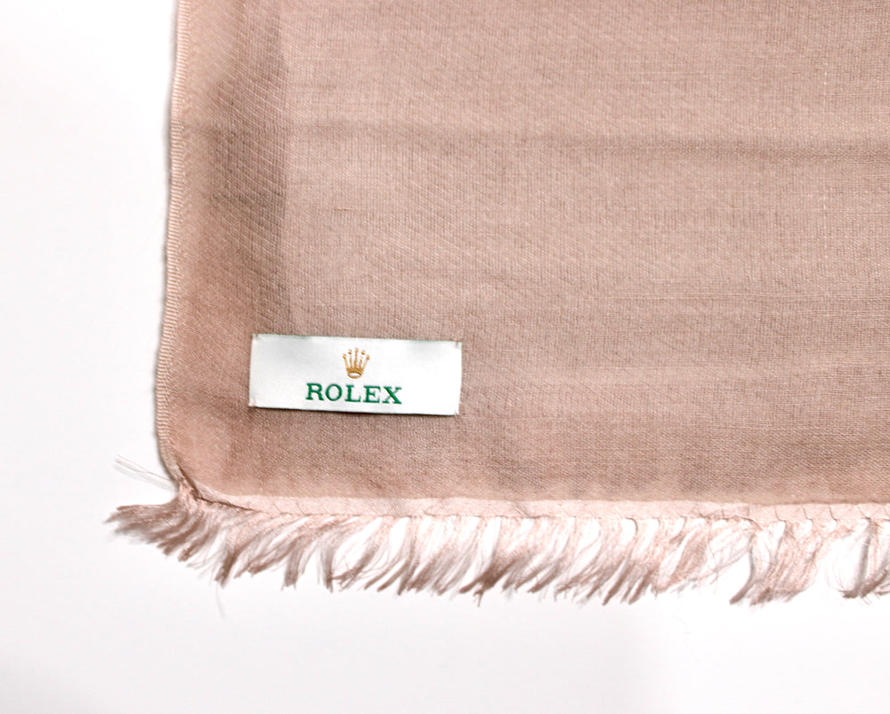 Rolex Pink Ombre Cashmere & Silk Blend Fringe Scarf