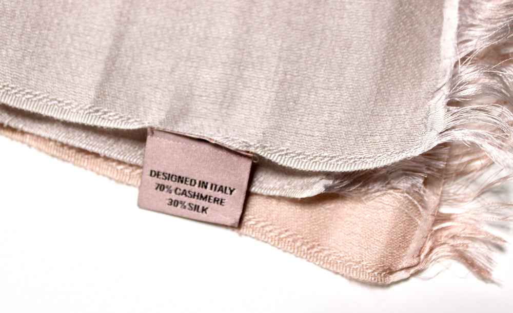 Rolex Pink Ombre Cashmere & Silk Blend Fringe Scarf