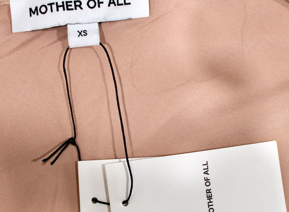 Mother Of All Pale Pink Venus Cowl Neck High-Slit Sleeveless Dress