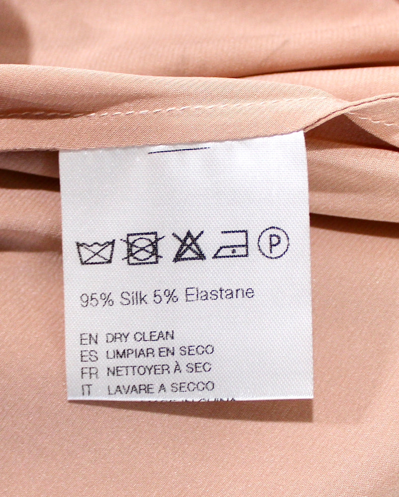 Mother Of All Pale Pink Venus Cowl Neck High-Slit Sleeveless Dress