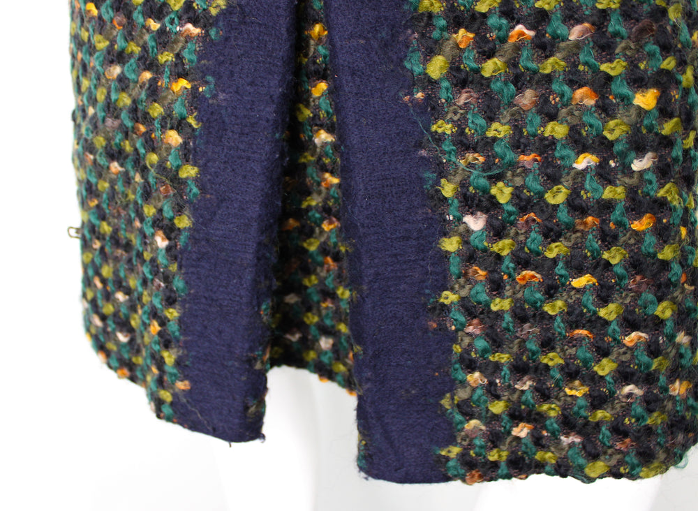 Prada Green Wool Tweed Skirt circa 2010